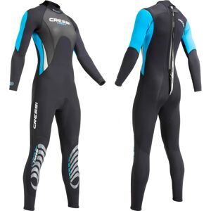 Muta de neopreno para mulher Cressi 3 mm - Preto/Turquesa - Muta de mergulho Muta de neopreno para mulher Cressi 3 mm - Preto/Turquesa - Muta de mergulho