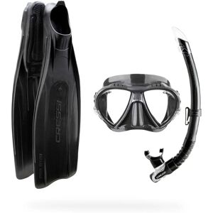 Set da Snorkeling Pro Star di Cressi - Nero 37-38 Set da Snorkeling Pro Star di Cressi - Nero 37-38