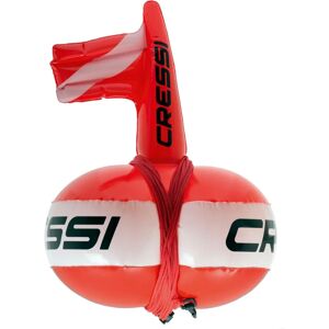 Bouée Rouge/Blanche Cressi - Marque de Sécurité pour Plongée - Publicité Bouée Rouge/Blanche Cressi - Marque de Sécurité pour Plongée - Publicité