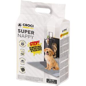 Croci Super Nappy Dog Hygiene Pads - Absorbent, Odor-Controlled - 84x57cm Croci Super Nappy Dog Hygiene Pads - Absorbent, Odor-Controlled - 84x57cm