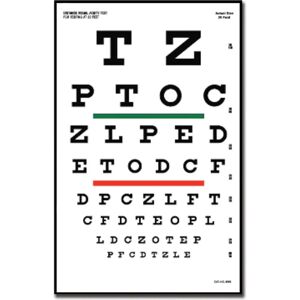 GIMA Snellen Chart - 6m - Visual Acuity GIMA Snellen Chart - 6m - Visual Acuity