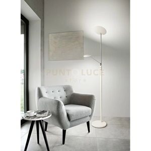 PERENZ 6448b Lampada da Terra in Metallo Bianco con 2 Dimmer LED - Piantana PERENZ 6448b Lampada da Terra in Metallo Bianco con 2 Dimmer LED - Piantana