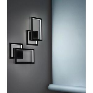 Lampada da Parete Perenz in Alluminio - Croce Industriale Nera - 36W 1500lm Lampada da Parete Perenz in Alluminio - Croce Industriale Nera - 36W 1500lm