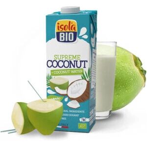 Isola Bio Agua y Leche de Coco - Orgánico, Vegano, Bajo Azúcar Isola Bio Agua y Leche de Coco - Orgánico, Vegano, Bajo Azúcar