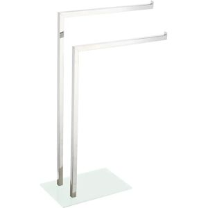 King Home Weißes Metall-Handtuchständer - Modernes Kompaktdesign King Home Weißes Metall-Handtuchständer - Modernes Kompaktdesign