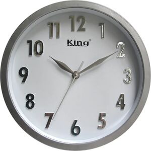 Reloj de Pared Gris de Plástico King Home - Reloj de Pared Reloj de Pared Gris de Plástico King Home - Reloj de Pared