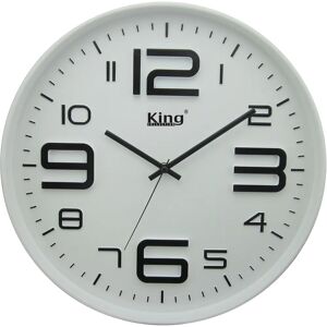 Reloj de Pared KING HOME - Plástico 35x4,3 cm - Blanco Reloj de Pared KING HOME - Plástico 35x4,3 cm - Blanco