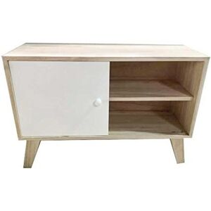 Armario Compacto King Home - 2 Compartimentos, Puertas Correderas, Madera de Paulownia Armario Compacto King Home - 2 Compartimentos, Puertas Correderas, Madera de Paulownia