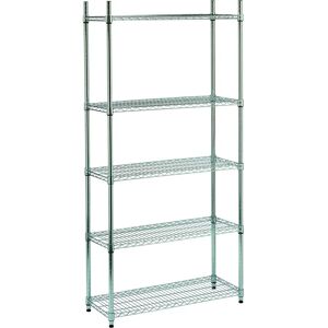 Estantería cromada King Home - 5 estantes - 90x35x180 cm Estantería cromada King Home - 5 estantes - 90x35x180 cm