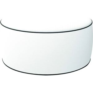 King Home Pouf de poliéster blanco - 53x53x23 - Otomana King Home Pouf de poliéster blanco - 53x53x23 - Otomana
