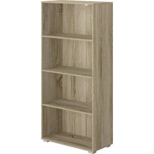 King home librero de quattro estantes 60x30x130h cm roble - Bookcase King home librero de quattro estantes 60x30x130h cm roble - Bookcase