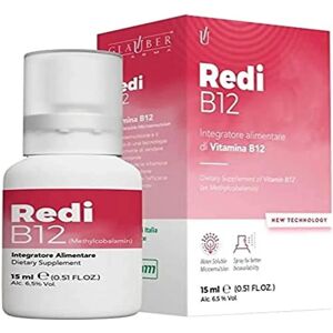 Glauber Pharma Redi B12 - Vitamin B12 Spray for Nervous System - 15ml Glauber Pharma Redi B12 - Vitamin B12 Spray for Nervous System - 15ml