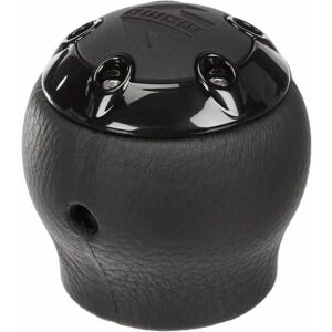 Momo NERO Gear Shift Knob - Universal, Leather & Aluminum, Sporty Momo NERO Gear Shift Knob - Universal, Leather & Aluminum, Sporty