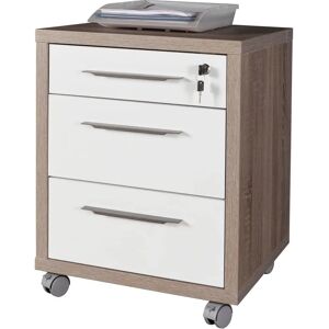 Armoire de rangement COMPOSAD - 3 tiroirs Blanc - Mobilier de bureau - Publicité Armoire de rangement COMPOSAD - 3 tiroirs Blanc - Mobilier de bureau - Publicité