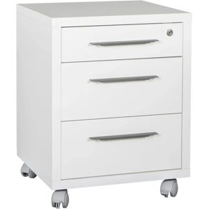 COMPOSAD Weiß Hochglanz 3-Schubladen Aktenregal - Büromöbel COMPOSAD Weiß Hochglanz 3-Schubladen Aktenregal - Büromöbel