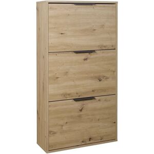 Armoire à Chaussures Composad - Chêne Miel - Rangement à Chaussures - Publicité Armoire à Chaussures Composad - Chêne Miel - Rangement à Chaussures - Publicité