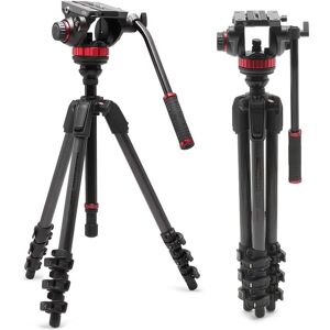 Manfrotto Tripod Set Mvk502055cxprov - Carbon Fibre Video Kit Manfrotto Tripod Set Mvk502055cxprov - Carbon Fibre Video Kit
