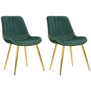 Set de 2 scaune Mauro Ferretti - Verde/Auriu Set de 2 scaune Mauro Ferretti - Verde/Auriu