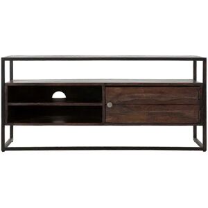 Mauro Ferretti Soporte de TV de Madera - 120x40x55 - Con Marco de Metal Negro Mauro Ferretti Soporte de TV de Madera - 120x40x55 - Con Marco de Metal Negro