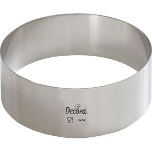 Decora 0063714 RVS Cakevorm - 14x4cm - Bakbenodigdheid Decora 0063714 RVS Cakevorm - 14x4cm - Bakbenodigdheid