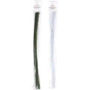 DECORA Weiße Blumenstiele - 24cm, Packung 50 DECORA Weiße Blumenstiele - 24cm, Packung 50