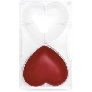 Stampo Cioccolato Decora 0050077 Cuore, Policarbonato, 2 Cavità Stampo Cioccolato Decora 0050077 Cuore, Policarbonato, 2 Cavità