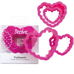 Decora Hartvormige Uitsteker Set - 4 Maten Decora Hartvormige Uitsteker Set - 4 Maten