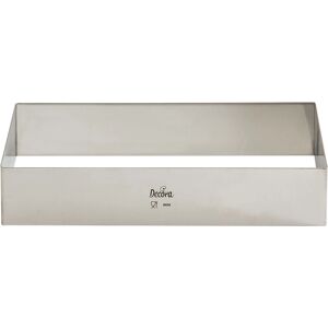 Decora 0063768 Molde de pastel rectangular de acero inoxidable - Cake mould Decora 0063768 Molde de pastel rectangular de acero inoxidable - Cake mould