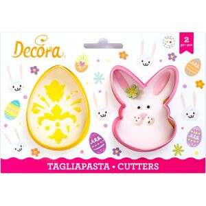 Decora Koekjes Uitsteekvormen Set - Roze, Geel Decora Koekjes Uitsteekvormen Set - Roze, Geel
