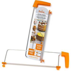 Decora 9260288 coupe-gâteau en acier inoxydable - Réglable en couches - Publicité Decora 9260288 coupe-gâteau en acier inoxydable - Réglable en couches - Publicité