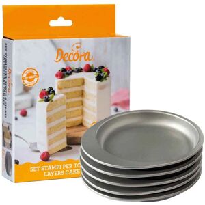 Decora Cake Moulds 5 pcs - Layer Cake Round Set Decora Cake Moulds 5 pcs - Layer Cake Round Set