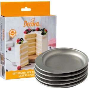 Decora Cake Moulds 5 pcs - Layer Cake Round Set Decora Cake Moulds 5 pcs - Layer Cake Round Set