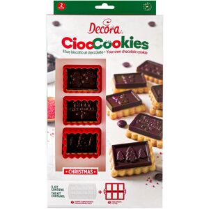 Decora Modèle255157 Rouge - Moule à Biscuits et Chocolat de Noël - Kit de Pâtisserie - Publicité Decora Modèle255157 Rouge - Moule à Biscuits et Chocolat de Noël - Kit de Pâtisserie - Publicité