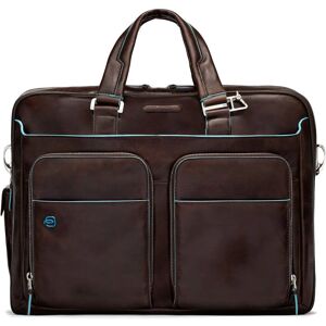 Piquadro Blue Square malette - Cuir, 41cm, Marron, Compartiment ordinateur portable - Publicité Piquadro Blue Square malette - Cuir, 41cm, Marron, Compartiment ordinateur portable - Publicité
