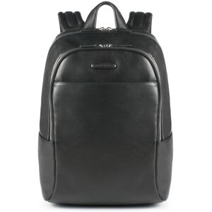 Zaino in Pelle Nera Piquadro - Tutto l'Essenziale Zaino in Pelle Nera Piquadro - Tutto l'Essenziale