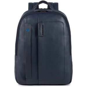 Piquadro blauwe leren rugzak - Laptop 14 - Rugzak in leer en polyester - Verstelbare schouderriemen Piquadro blauwe leren rugzak - Laptop 14 - Rugzak in leer en polyester - Verstelbare schouderriemen