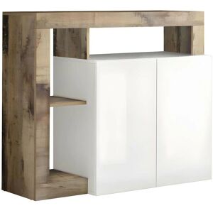 Credenza INOSIGN Hamburg - Bianco/Nero - 108x42x93 cm Credenza INOSIGN Hamburg - Bianco/Nero - 108x42x93 cm