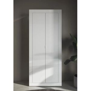 Armoire de rangement Basic LC - Blanc brillant - 78cm x 187cm - Publicité Armoire de rangement Basic LC - Blanc brillant - 78cm x 187cm - Publicité