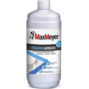 MaxMeyer - Fondo fissativo acrilico trasparente 1L - Per interni ed esterni MaxMeyer - Fondo fissativo acrilico trasparente 1L - Per interni ed esterni