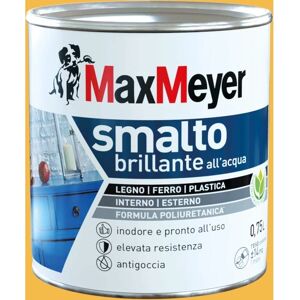 Max Meyer Giallo Vernice Lucida ad Acqua - Interni/Esterni, 750ml Max Meyer Giallo Vernice Lucida ad Acqua - Interni/Esterni, 750ml