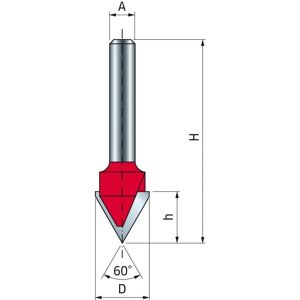 Fraise en V Freud F03FR01629 - Bois, Matériaux composites - Publicité Fraise en V Freud F03FR01629 - Bois, Matériaux composites - Publicité