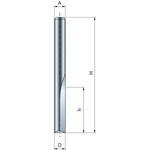 Fresa a Doppio Taglio Freud - Ø6mm - Compatibile con CNC e fresatrici manuali Fresa a Doppio Taglio Freud - Ø6mm - Compatibile con CNC e fresatrici manuali