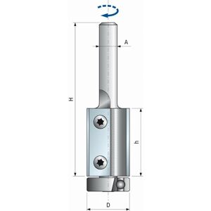 Fresa Freud Modello F03FA13926 - Inserti Intercambiabili, Cuscinetto a Sfera - Per Contornare e Rifinire Fresa Freud Modello F03FA13926 - Inserti Intercambiabili, Cuscinetto a Sfera - Per Contornare e Rifinire