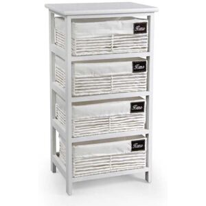 Webmarketpoint Gabinete de cajones de baño blanco - Almacenamiento de baño Webmarketpoint Gabinete de cajones de baño blanco - Almacenamiento de baño