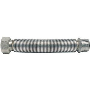 Ferrari Srl - Conector de manguera de agua - Latón niquelado, 1/2" x 3/4" MF, extensión 90-130° Ferrari Srl - Conector de manguera de agua - Latón niquelado, 1/2" x 3/4" MF, extensión 90-130°