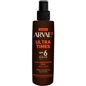 Arval Sun Ultra Times SPF6 - Spray olio abbronzante viso e corpo Arval Sun Ultra Times SPF6 - Spray olio abbronzante viso e corpo