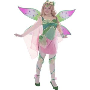 Lacey Wigs Flora Child Costume - Winx Club, Green/Pink/Stone Lacey Wigs Flora Child Costume - Winx Club, Green/Pink/Stone