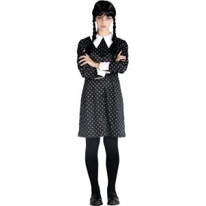 Ciao Wednesday Costume Set Dress Wig 8-11 Years - Costume Ciao Wednesday Costume Set Dress Wig 8-11 Years - Costume