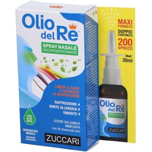 Zuccari Olio del Re Spray Nasale - Sollievo Naturale - 30ml Zuccari Olio del Re Spray Nasale - Sollievo Naturale - 30ml