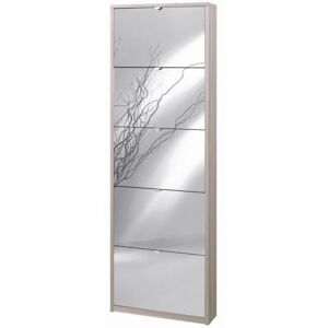 WEBMARKETPOINT Armario zapatero Olmo claro - 5 puertas WEBMARKETPOINT Armario zapatero Olmo claro - 5 puertas